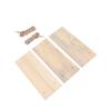 3 Pack Wooden Wall Shelf Set Floating Shelves for Bedroom Bathroom Kitchen Storage   with Rope Easy Installation Holds Wall Hanging Rack