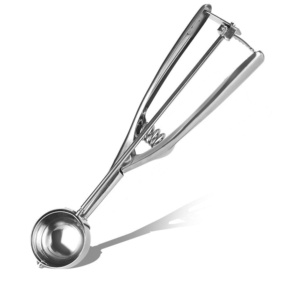 304 Stainless Steel Ice Cream and Cookie Scoop - Rust-proof Dessert, Popsicle, and Fruit Ball Scooper.