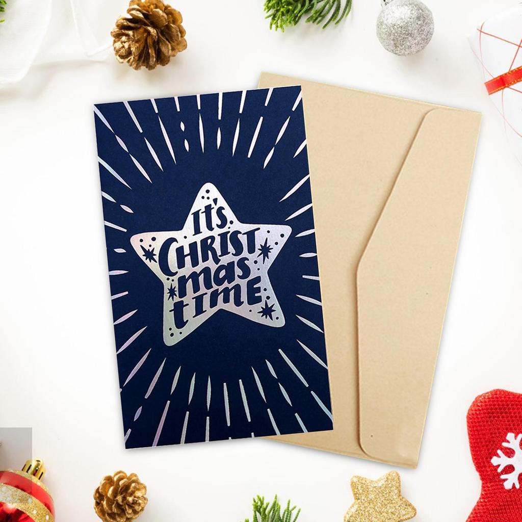 Christmas Card Paper Creative Anniversary Birthday Winter Holiday Greeting Card Christmas Decoration Gift for Husband Dad