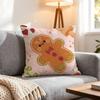 Doll Adorable Ginger Bread Cushion Cover 1Pcs Decorative Covers Soft Cushion Case For Sofa Couch Decor 40X40 45X45 Pillowcases