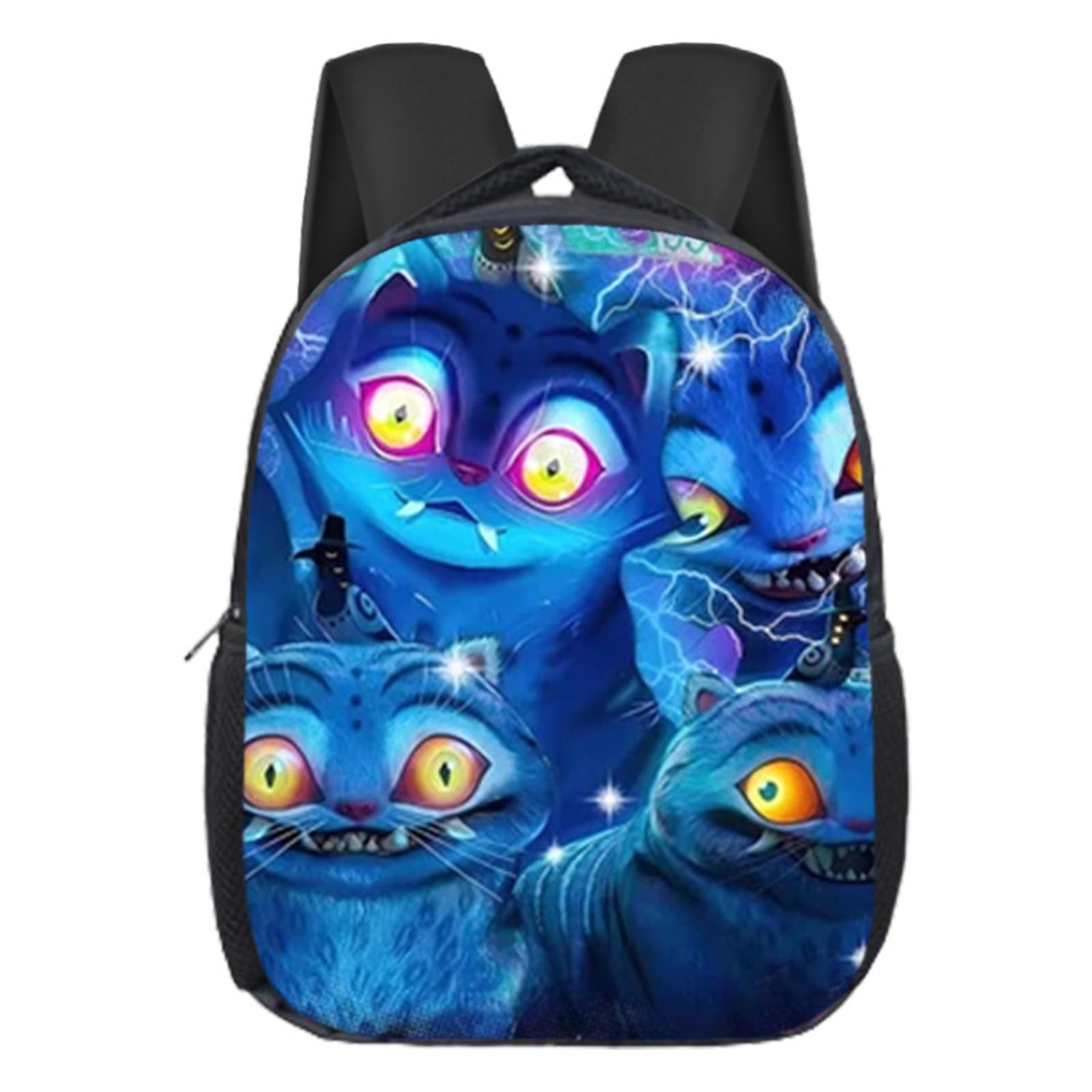 

Cool Teen School Bag, Stylish Casual Backpack With Zipper, Cool Backpack For School Travel Vacation One Size синий