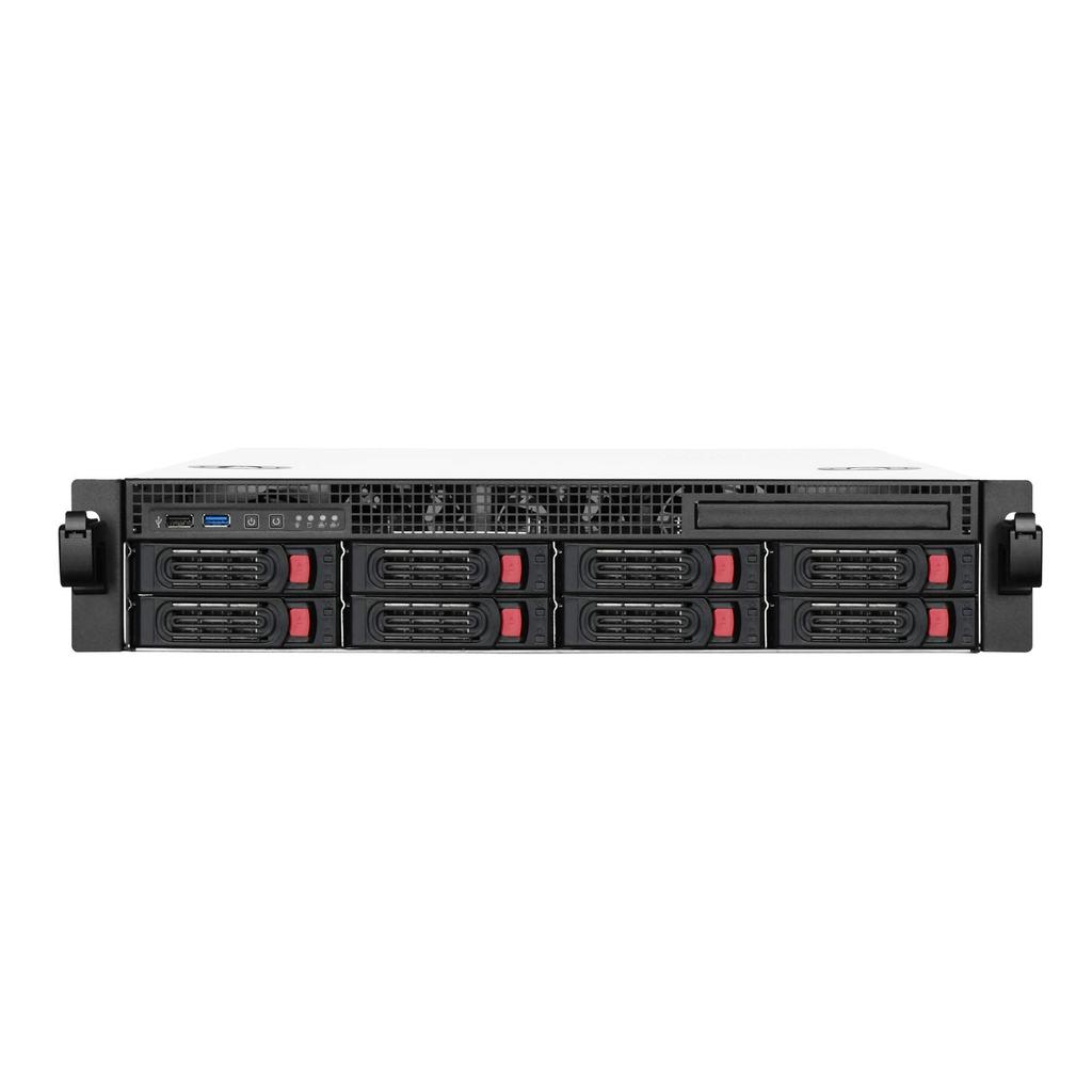 Silverstone 2U Rackmount-Servergehäuse, 8 x Hot-Swap-Schächte, kompatibel mit RM21-308 3,5 Micro-ATX RM21-308-x