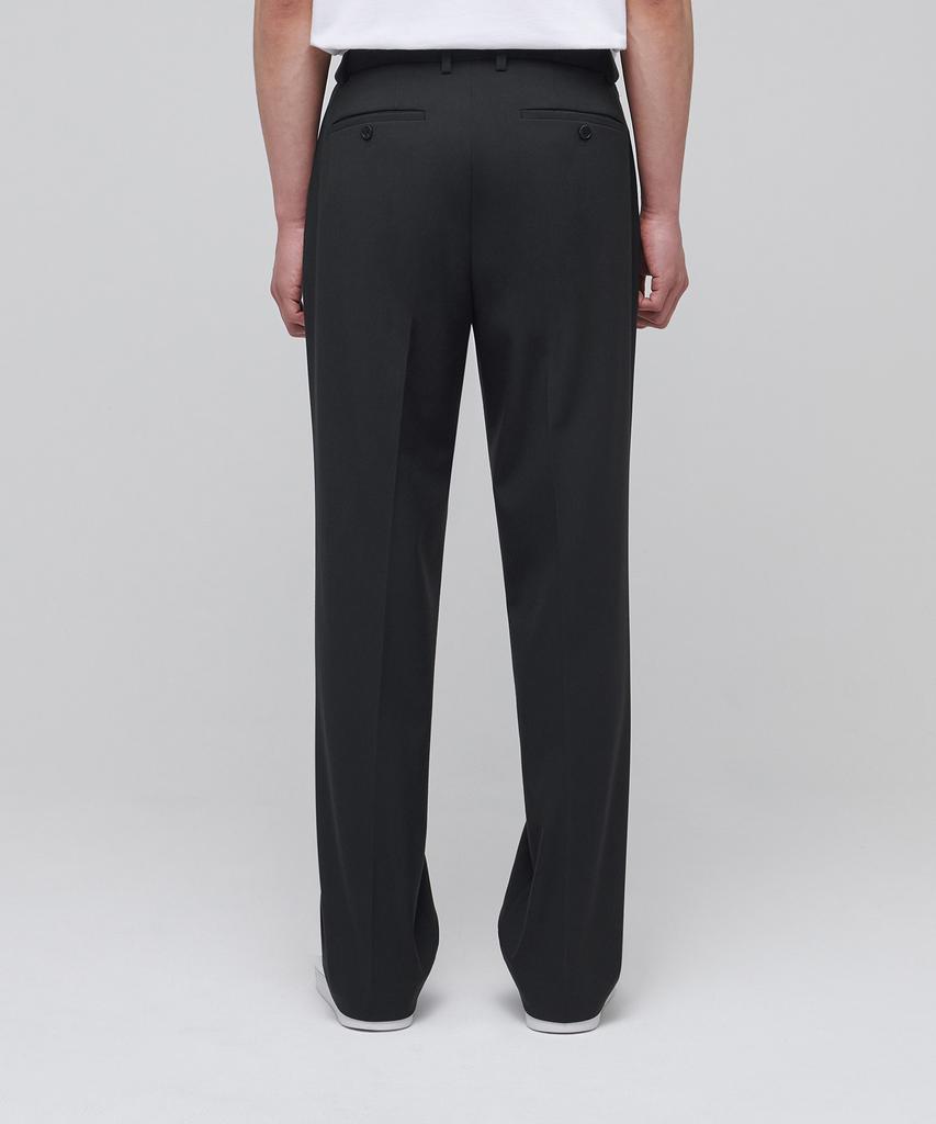 MUSINSA STANDARD Lightweight Wide Hidden Banding Slacks [Dark Gray]