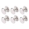 100 Sets Rivet and Screw Stainless Steel M2.5 Flat Round Head Rivet Fastener Set for Leather Crafts Clothing Decoration
