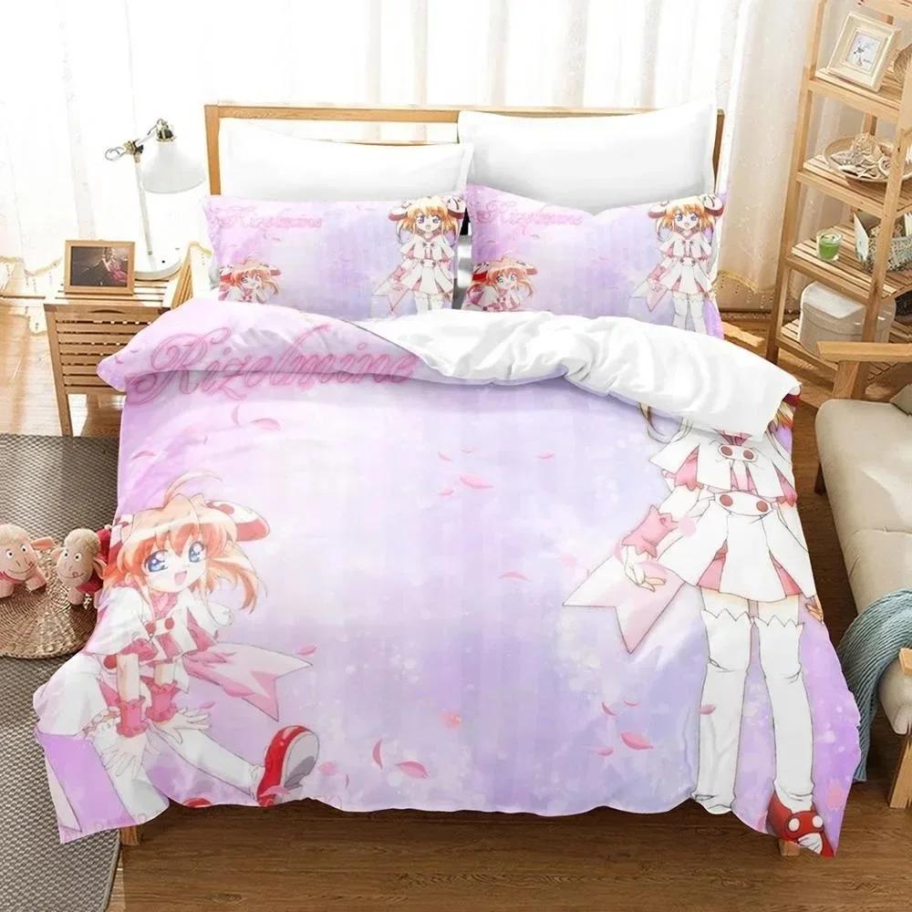 

Comforter 3D Printing Anime Kawaii Girls Rizelmine Bedding Set Single Twin Full Queen King Size Bed Set Adult Kid Bedroom S Comforter (quilt)-EU Single(135*200cm)3pcs