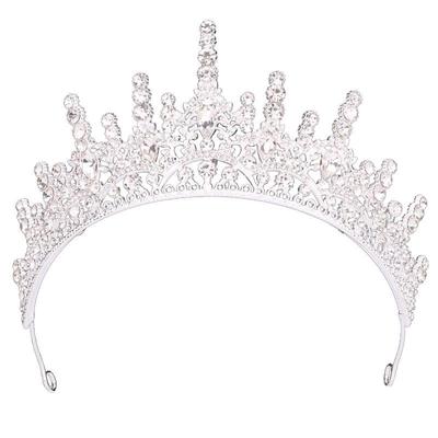 Luxuriöses Tropfenförmiges Brautdiadem Kopfschmuck - Prinzessinnen-Legierungs-Stirnband für Abendkleid-Accessoires