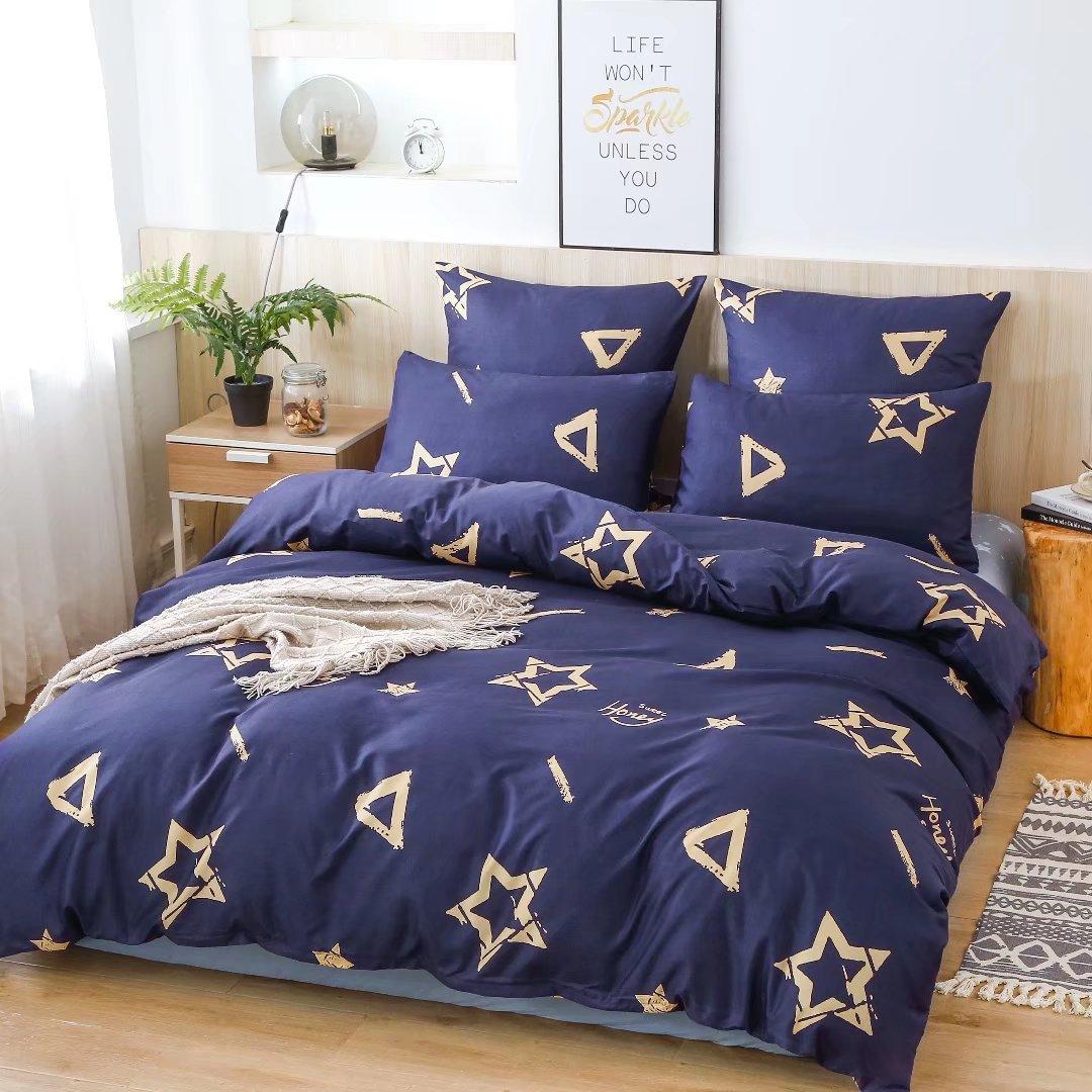 

High-Grade Light Luxury Small Fresh Flower Pillowcase Quilt Cover Two Or Three-Piece Set Can Be EU Single 135*200