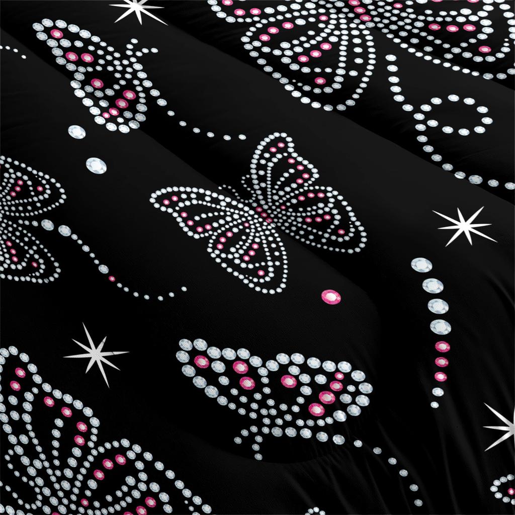Digital Three-piece Set of Home Textile Products Butterfly Quilt Printing Bedding Quilt Cover