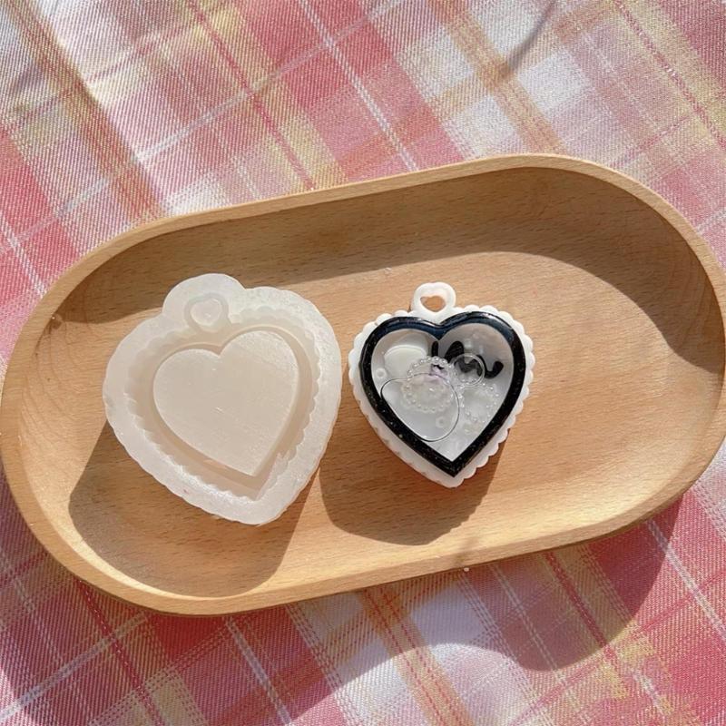 Silikon Anhängerformen Schlüsselanhänger Schmuckform Silikon Bastel Schlüsselanhänger Silikonformen DIY Handarbeit Gadget 2 Farben