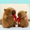 Stretchable Capybara Plush Animal Doll With Soft Fabric For Creative Play