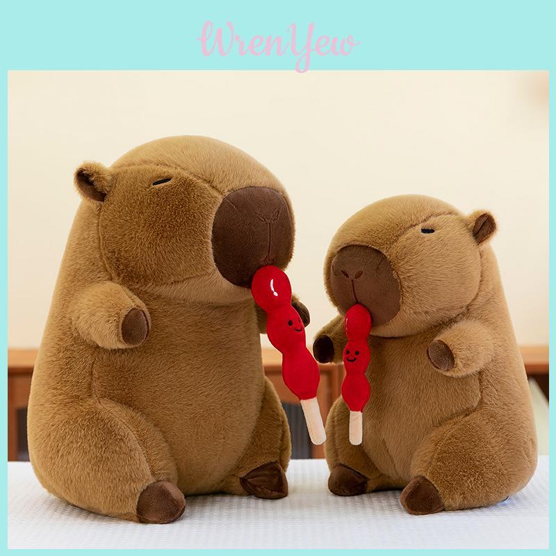 Stretchable Capybara Plush Animal Doll With Soft Fabric For Creative Play