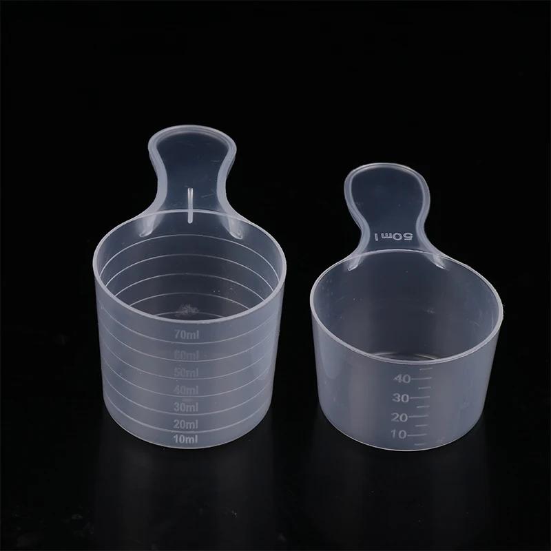10Pcs 15/25/30/35g Transparent Plastic Milk Powder Spoon With ML Graduated Kitchen Baking Measuring Spoon