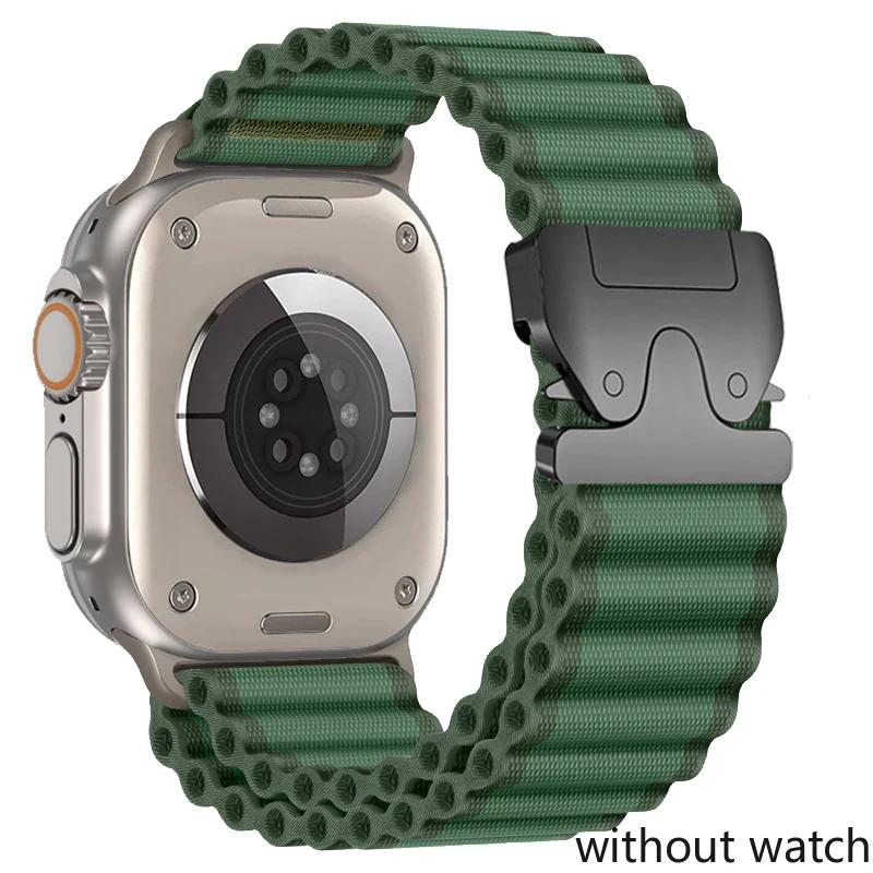 Nylonarmband für Apple Watch Armband Ultra 2 49mm 10 9 8 7 46 45mm 41 44mm Offroad-Sport Armband für IWatch Serie 6 SE