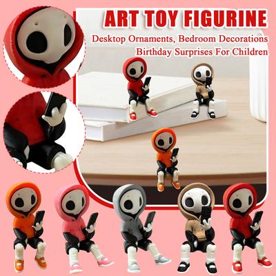 3D Printed Hazy Art Toy Figurine Articulated Desk Toy With Flexible Joints, Shelf-Sitter Design Smartphone Theme Decor Gift