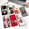 Plush Doll M-Monchhichis Phone Case For Samsung Galaxy A73,A72,A71,A70,A53,A52,A51,Others Soft Black Shell
