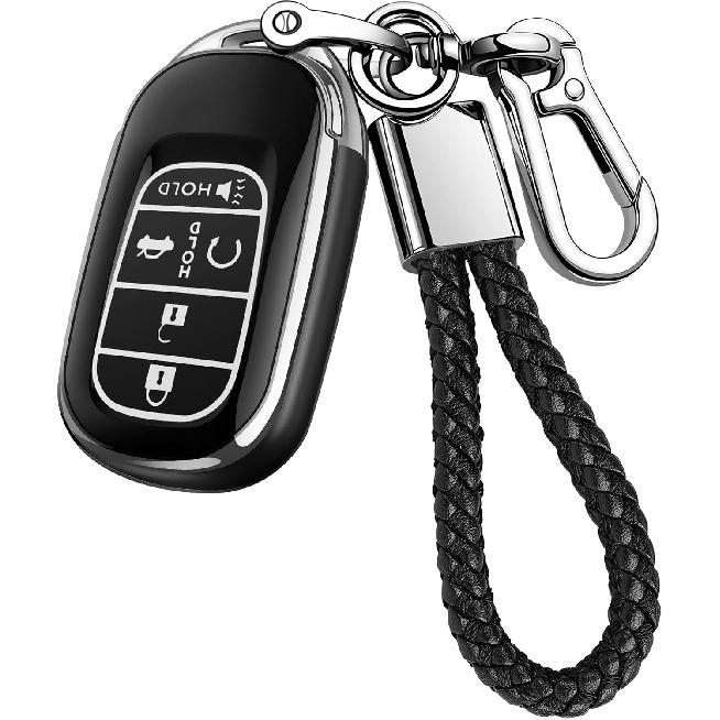 JOYEAR for Honda Key Fob Cover with Keychain Compatible with 2022-2025 Accord Civic HR-V CR-V Pilot Sport 2026 Passport SI EX EX-L Touring Car