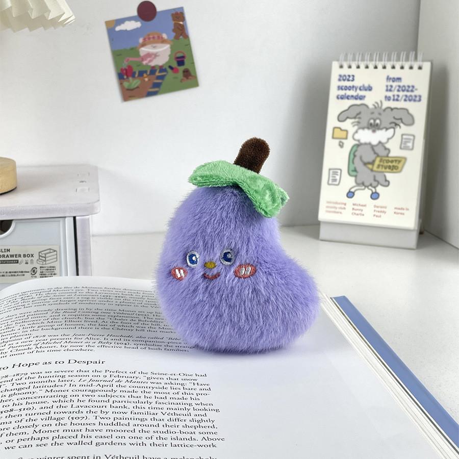 Keychain Adorable Plush For Girls Featuring Cute Fruit And Vegetable Designs In Colors Various