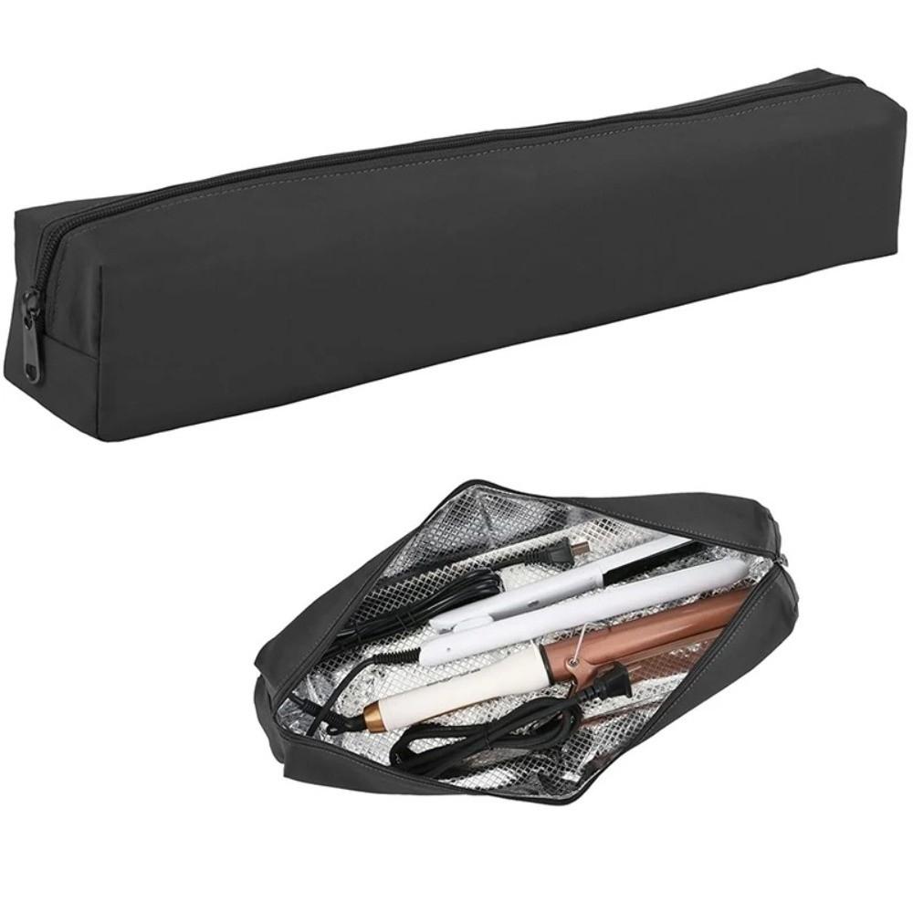 Heat Resistant Curling Iron Bag Portable Cosmetics Bag Durable Stationery Organizer Travel Use