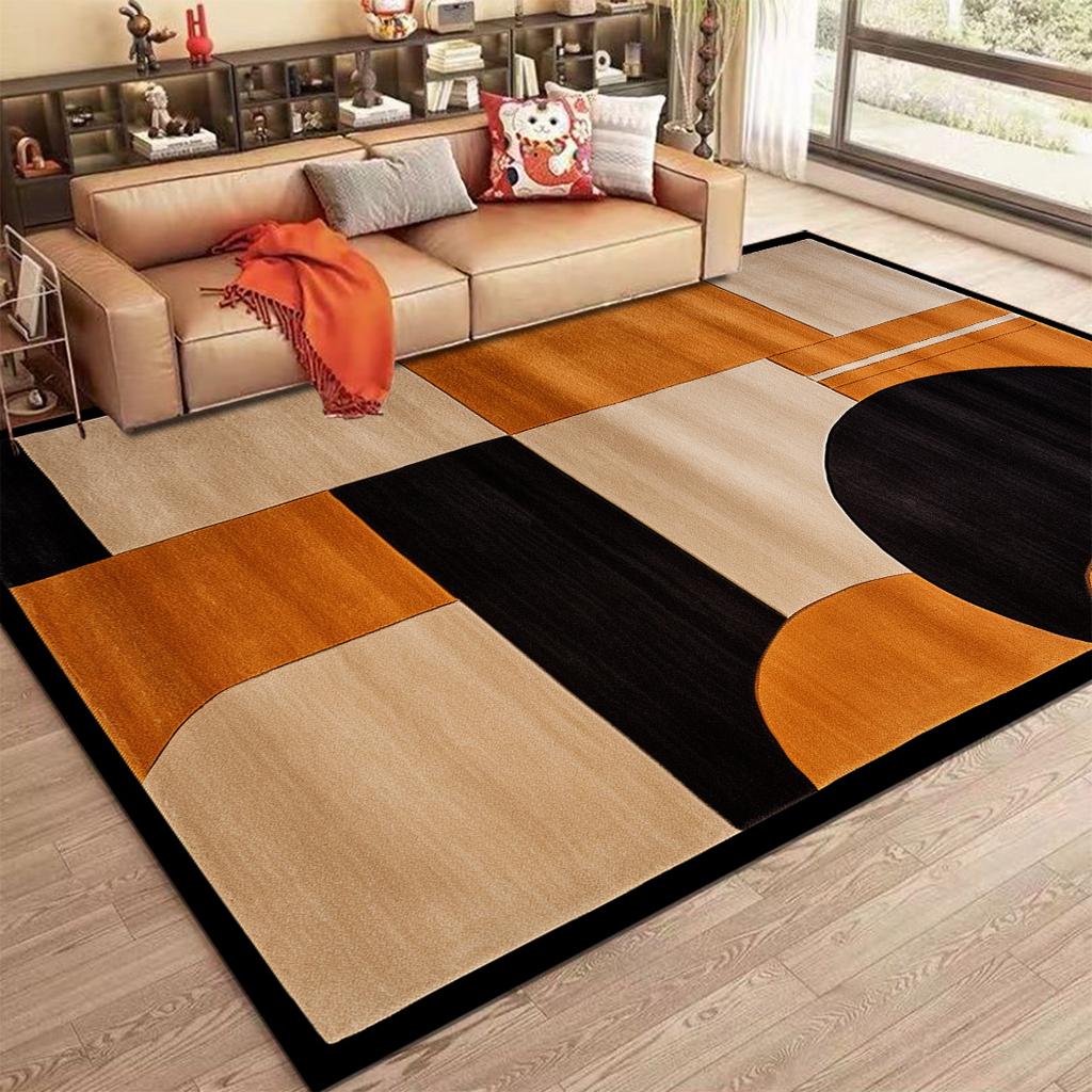 Nordic Abstract Carpet for Living Room Modern Geometry Sofa Coffee Table Non-slip Floor Mat Home Bedroom Decor Bedside Soft Rugs
