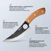 Professional Kitchen Knife Forged Butcher Knife Wooden Handle Stainless Steel Boning Knife Cutter Full Tang with Cover