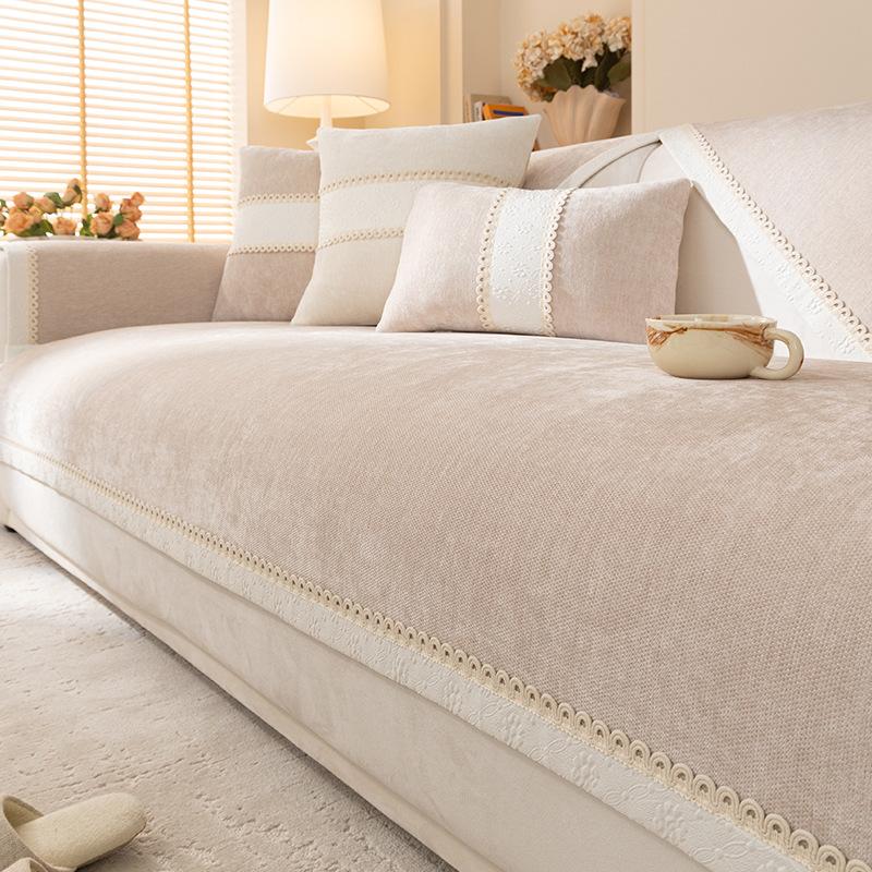 Light Luxury High-End Sofa Cushion Universal In All Seasons  New Seat Cushion Non-Slip Chenille Sofa Cover Cross-Border