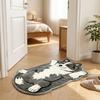 Anti-fouling Home Decor Carpet Non-Slip Cartoon Carpet Soft Dog-Shaped Area Rug  Living Rooms