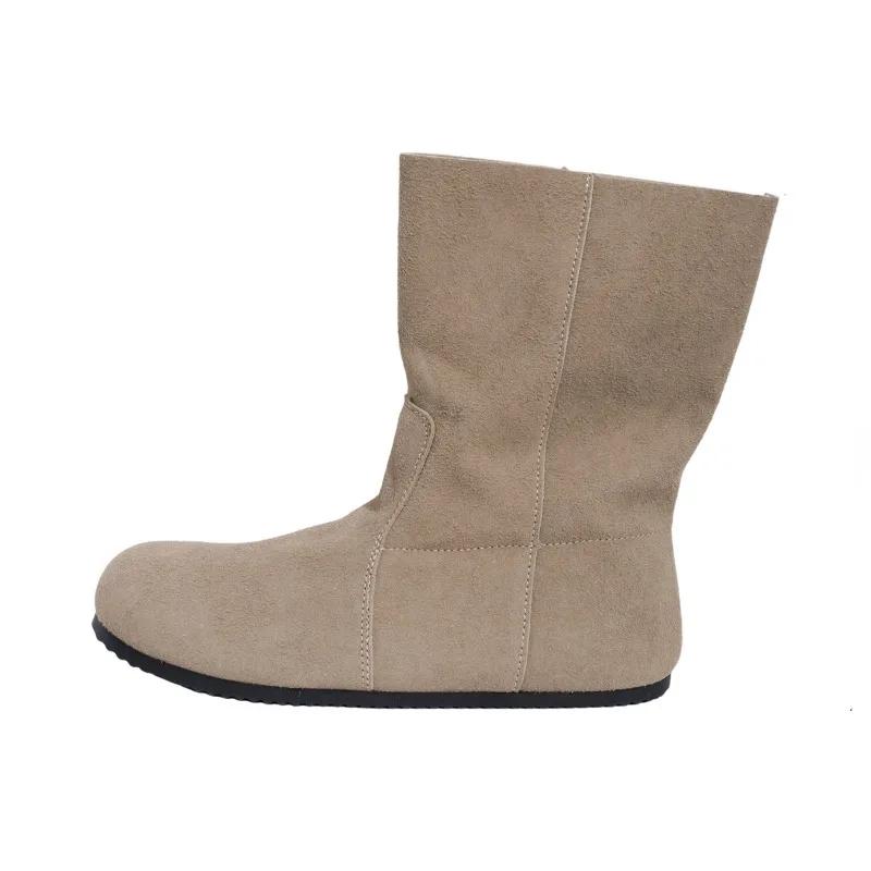 Damenschuhe 2025 Marke Mid-Calf Damenstiefel Mode Slipper Freizeitschuhe Damen Hot Sale Übergröße Einfarbige Schuhe für Damen