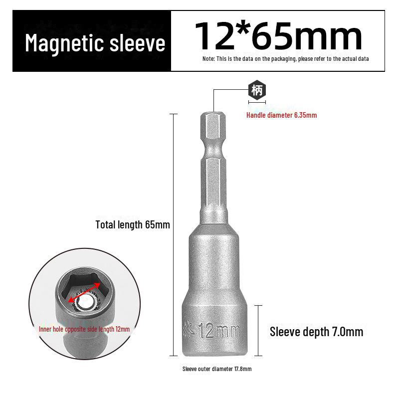 Green Forest Magnetic Hex Socket No. 6 for Electric Screwdriver & Hand Drill