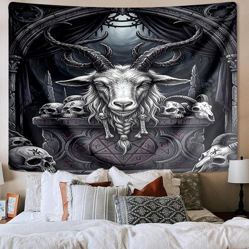 Dark Ritual Symbols Tapestry Room Decoration Wall Hanging for Living Room Bedroom, Dormitory, Birthday and Christmas Gifts