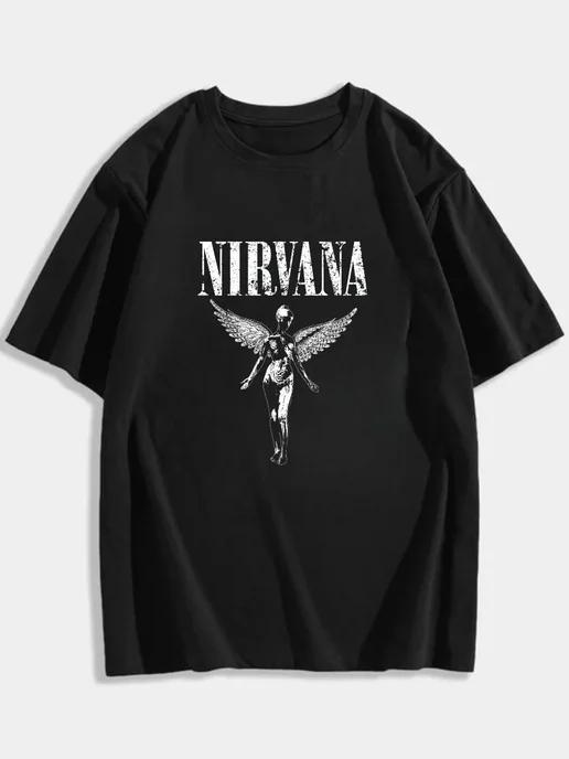 Oversized T-shirt with Rock print S