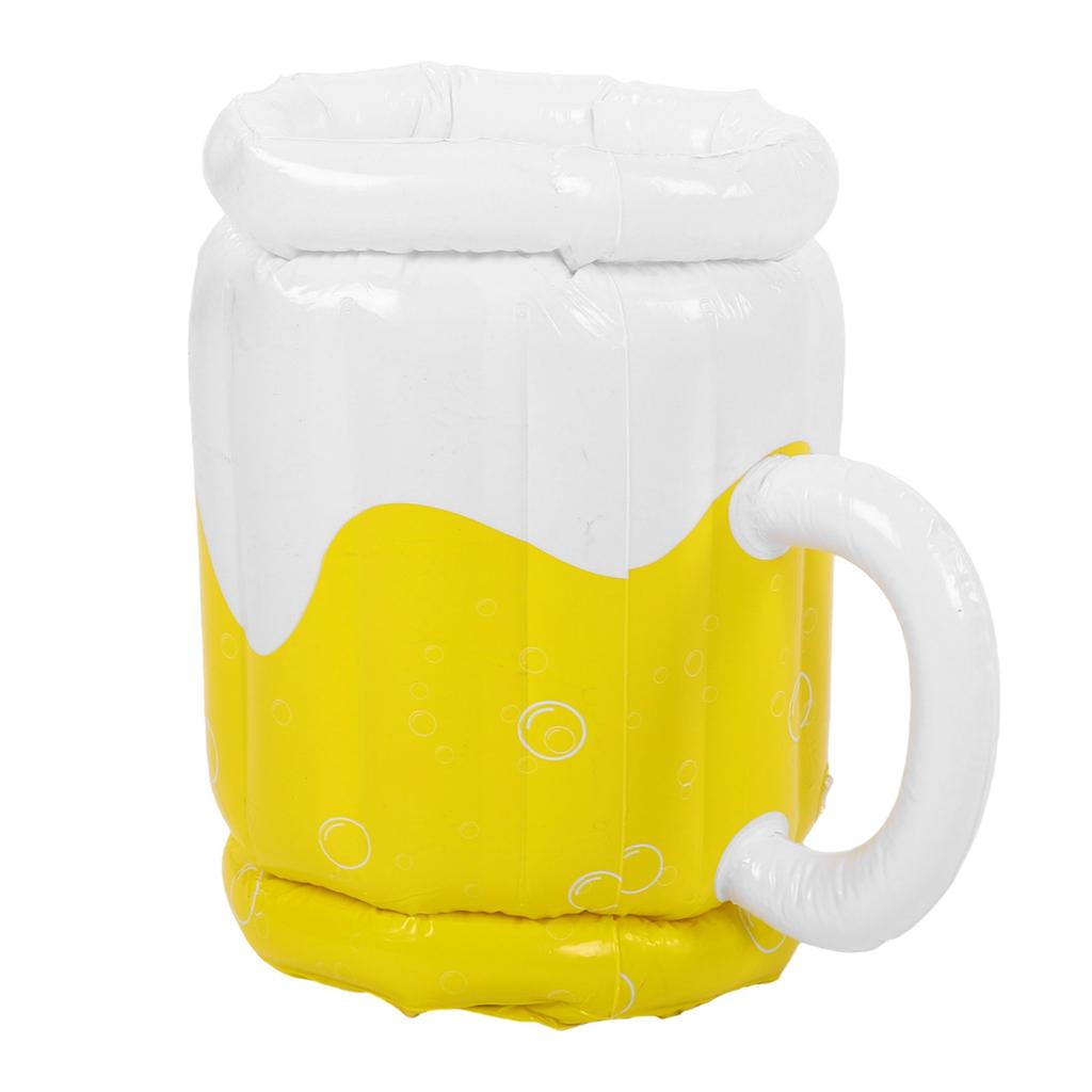 Inflatable Beer Mug Large Capacity Portable Inflatable Beer Cooler for Outdoor Beach Pool Party