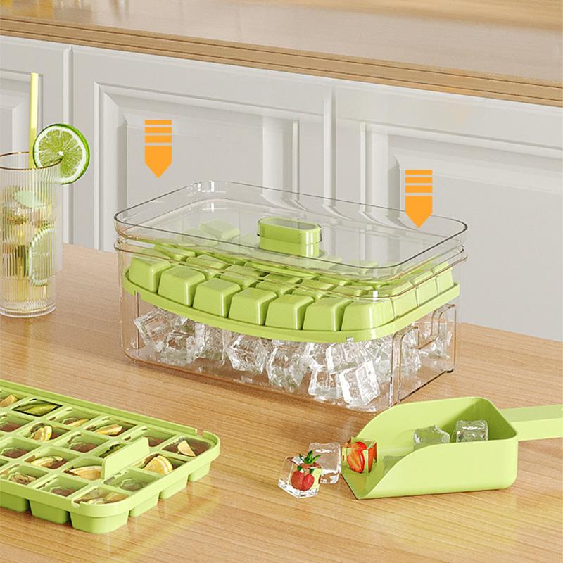 Ice Mold Ice Mold Ice Mold Ice Ball Box Silicone Food Ice Storage Grid Large Grinding Tool