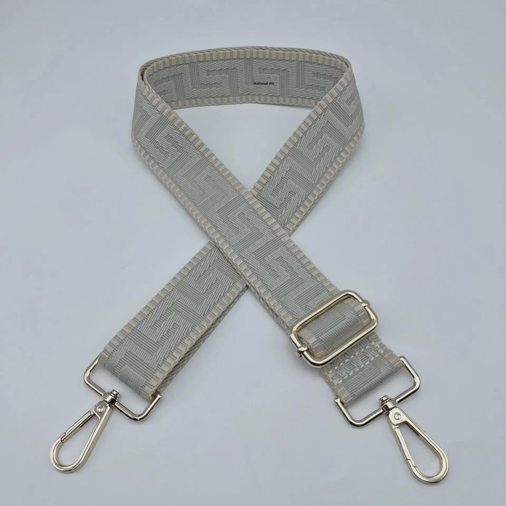 

Регульований широкий плечовий ремінь: Універсальний ремінець через плече для жіночих сумок Bright Silver Buckle