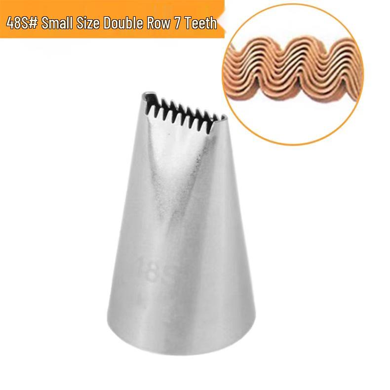 304 Stainless Steel Flat Mouth Piping Tips for Cake Decorating