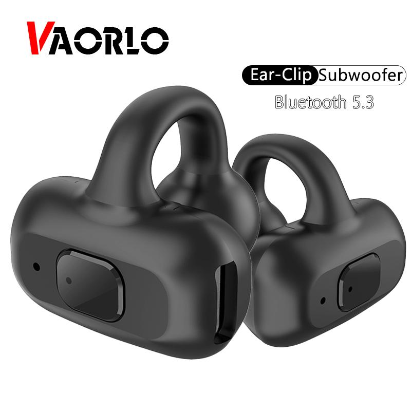 

VAORLO IPX5 Водонепроницаемые Bluetooth 5,3 наушники с зажимом для ушей безболезненное ношение наушников одиночная бизнес-гарнитура с поддержкой TWS HiFi Music