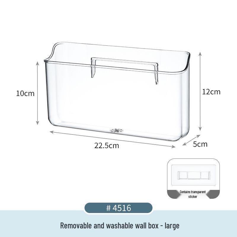 Desktop Transparent Storage Box for Sundries, Cosmetics, Stationery, Tableware with Mirror Cabinet