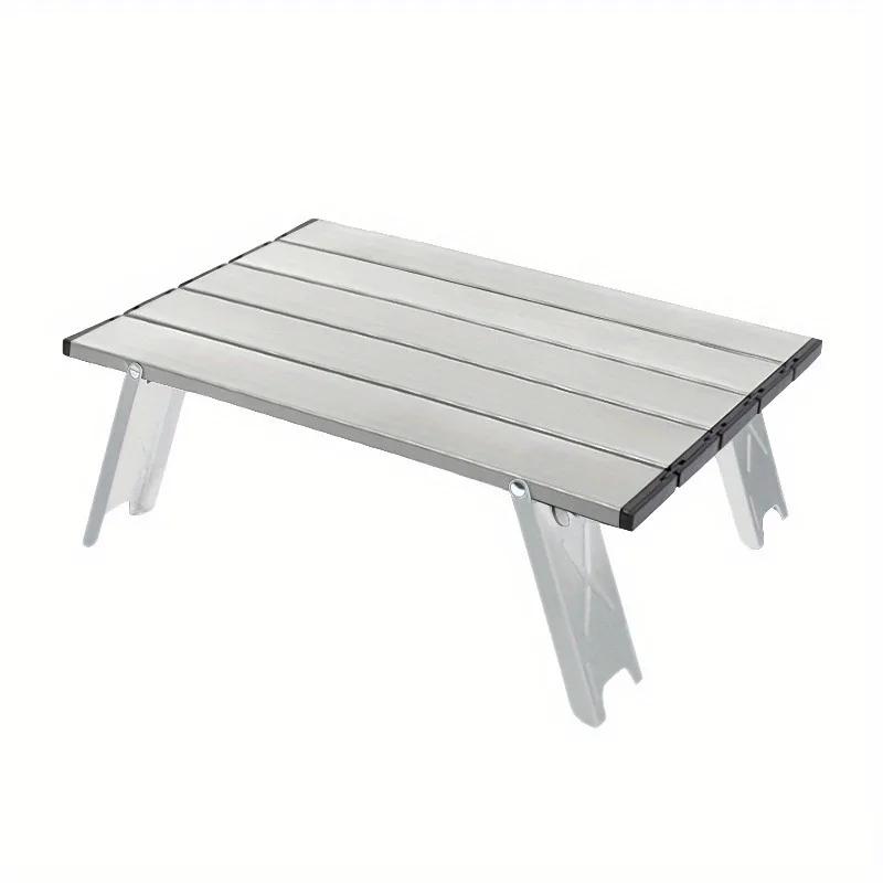 Ultralight Portable Folding Camping Table, Foldable, Aluminum Alloy, Outdoor Dinner Desk Furniture, Mini Picnic BBQ Tours