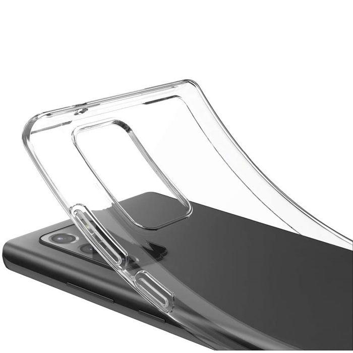 Coque et tour de cou pour Samsung Galaxy Note 20 - TPU Souple Transparent Cordon Noir réglable Phonillico®