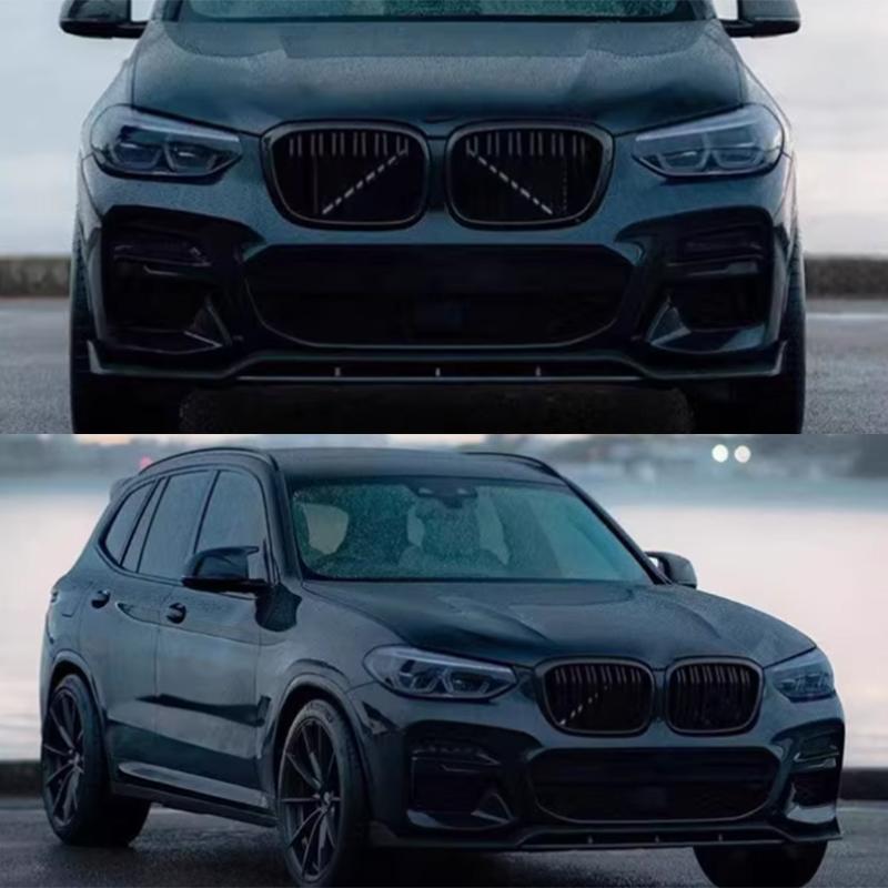 Auto Frontschürze Lippe Spoiler Diffusor Splitter Body Kit Schürzen Abdeckung Schutz Zierleiste Für BMW X3 G01 X4 G02 M Sport 2018-2021