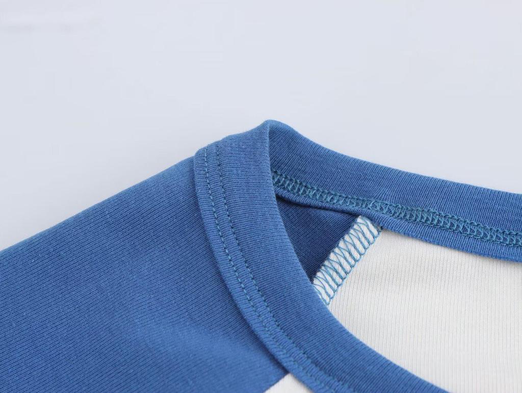 2025 Spring Women's Fashion European & American Preppy Long Sleeve T-shirt