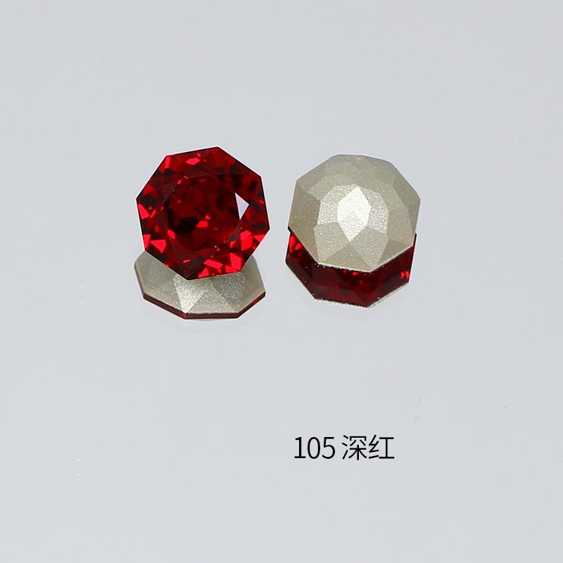 

10 шт. хрустальный маникюрный бриллиант огранки «роза тысячелетия» с имитацией циркона с восьмигранным заостренным основанием из бриллианта K9, ювелирные аксессуары 8*8mm