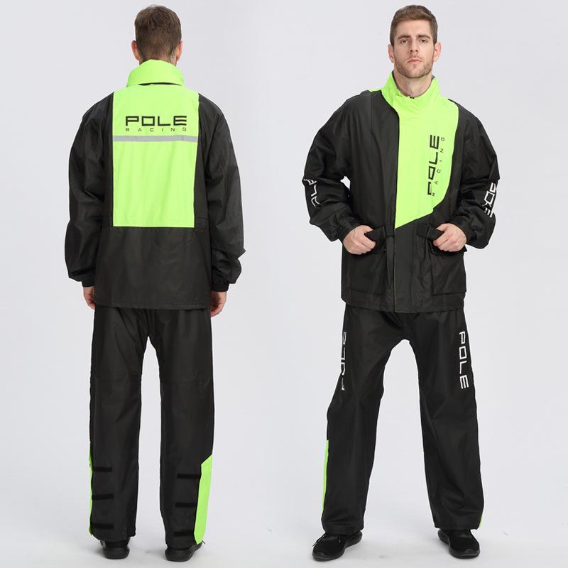 Men's Full-Body Waterproof Motorcycle Riding Suit - Rainproof, Touring, Split Type