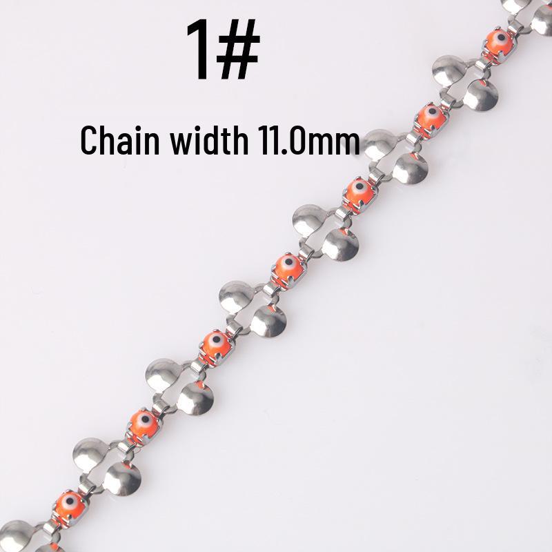 

Stainless Steel Rhinestone Enamel Devil s Eye Jewelry Kit