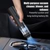 Handheld Car Vacuum 19000Pa Handheld Rechargeable Blow Suction Device 4 In 1 Pet Air Duster For Car Office Truck Pet Dust Floor