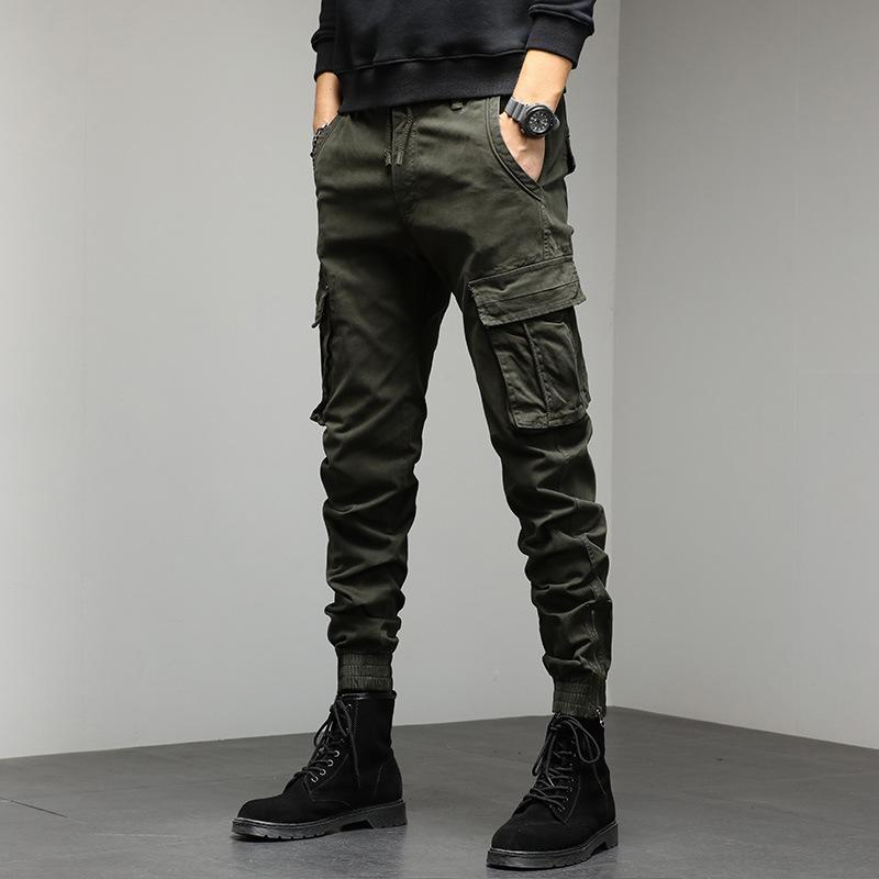 Autumn Men's Outdoor Leisure Loose Cuff Cargo Pants