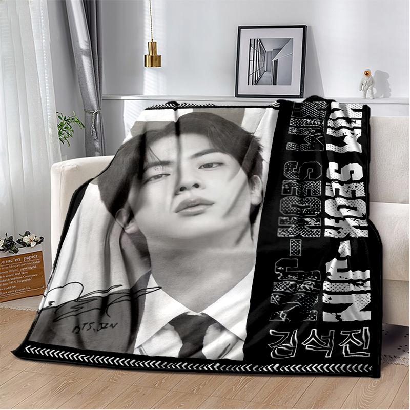 

29 Стиль Нова Kpop Пледна ковдра JIMIN Кім Сок Джин Зірка, М яка плед-ковдра для дому Спальні Ліжка Дивана Подорожей Офісу Покривало Діти 150x200cm