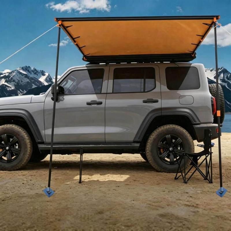 High Performances Awning Base Plates Stabilizing Pads For Caravans and Motorhome Camping Reliable Shade Canopies Support