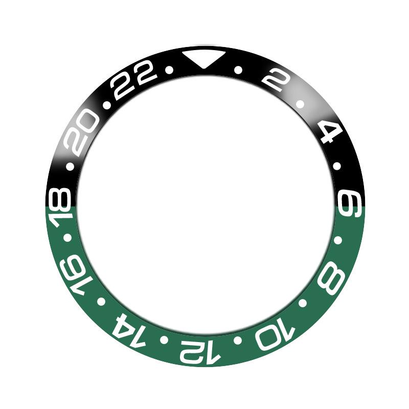 Caixa de Relógio Bisel GMT Cerâmico da Moda, Diâmetro Externo 38mm, Diâmetro Interno 30.8mm