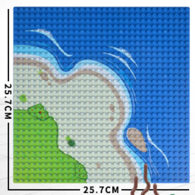 Non-Toxic City Road Street Baseplate Straight Crossroad Curve T-Junction Building Blocks Base Plates Construction For Children Kids