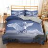 Animal Horse Bedding Set Single Double King Size 2/3 Pieces Lightweight All Year Multicoloured Duvet Cover Set Teenager Boy Girl